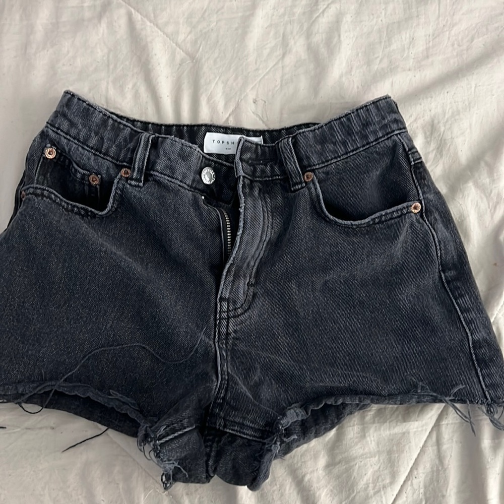 High rise jean Shorts